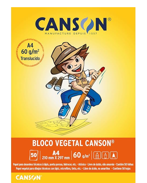 PAPEL VEGETAL A4 60G CANSON