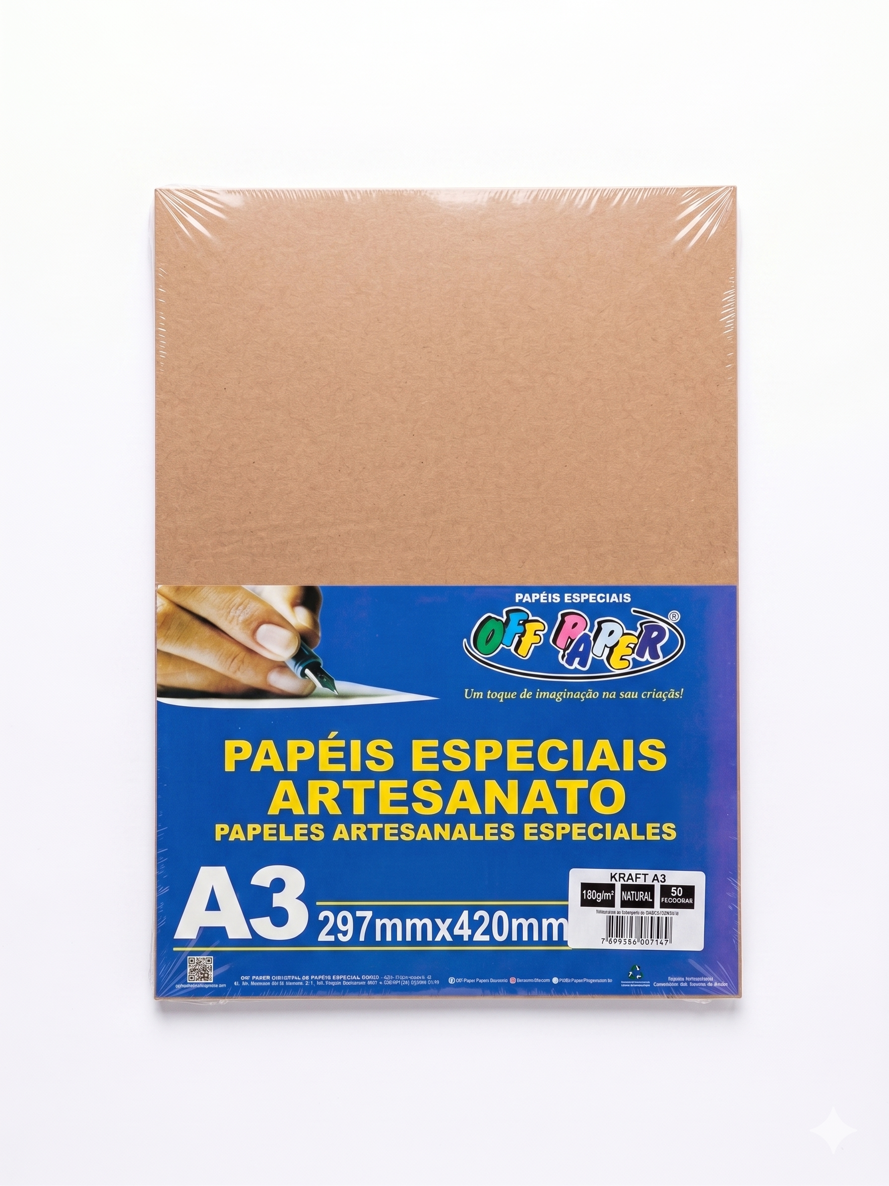 PAPEL KRAFT A3 180G OFF PAPER 50 FLS 89569