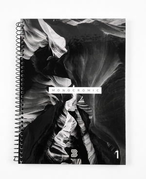 CADERNO 1M ESPIRAL MONOCROMIC 80 FLS JANDAIRA