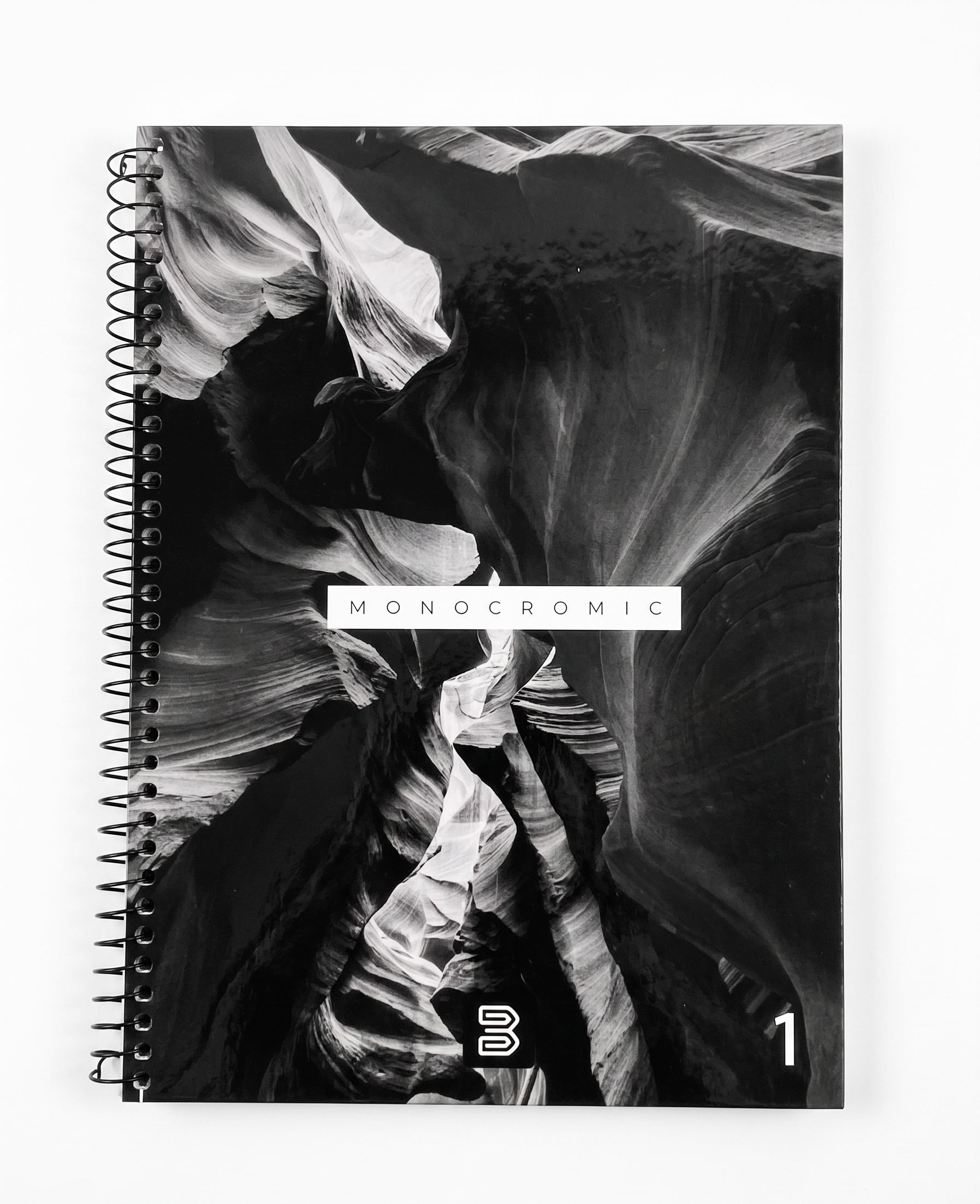 CADERNO 1M ESPIRAL MONOCROMIC 80 FLS JANDAIRA