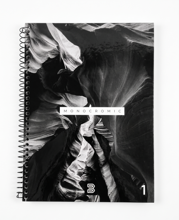 CADERNO 1M ESPIRAL MONOCROMIC 80 FLS JANDAIRA
