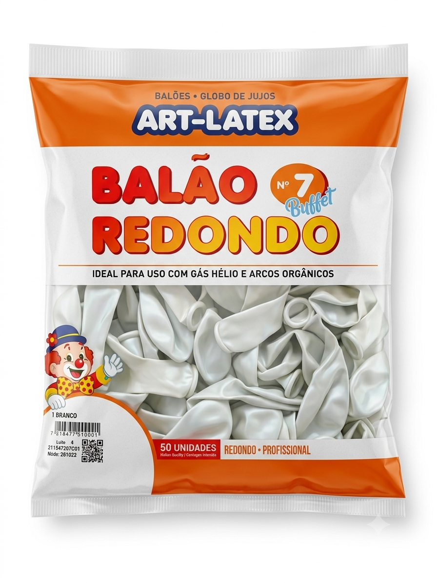 BALAO REDONDO N7 BUFFET 50 UND ART LATEX 