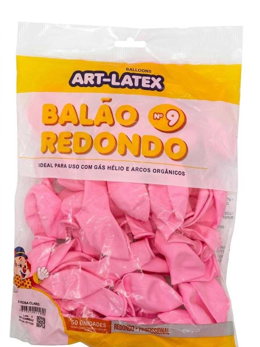 BALÃO REDONDO N09 ART LATEX 50 UND
