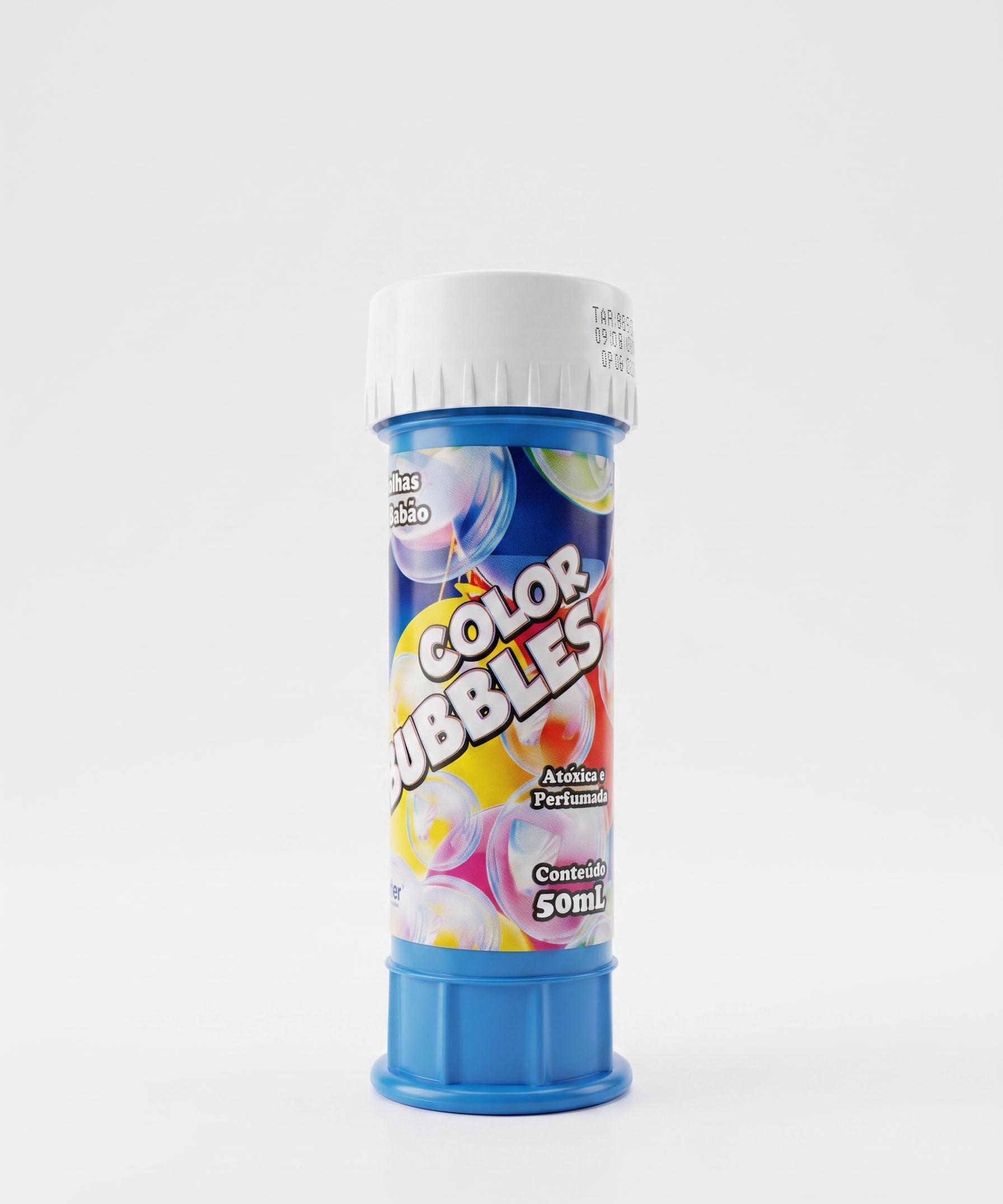 BOLHA SABAO PERFUMADA COLOR BUBBLE 50 ML BRASILFLEX 871004