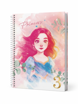 CADERNO 1M ESPIRAL PRINCESS 80 FLS JANDAIA