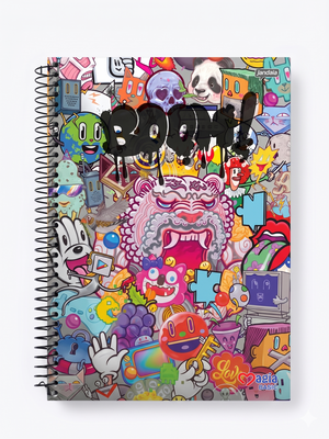 CADERNO 1M ESPIRAL UNI MAGIA BASIC 96 FLS MASCULINO