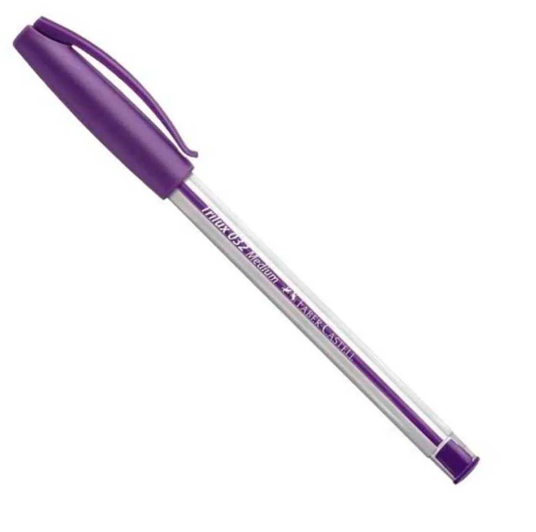 CANETA TRILUX FABER CASTELL ROXO 032 PONTA MEDIA
