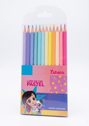 LAPIS COR PASTEL 12 CORES LULUCA SKYpaper 36595