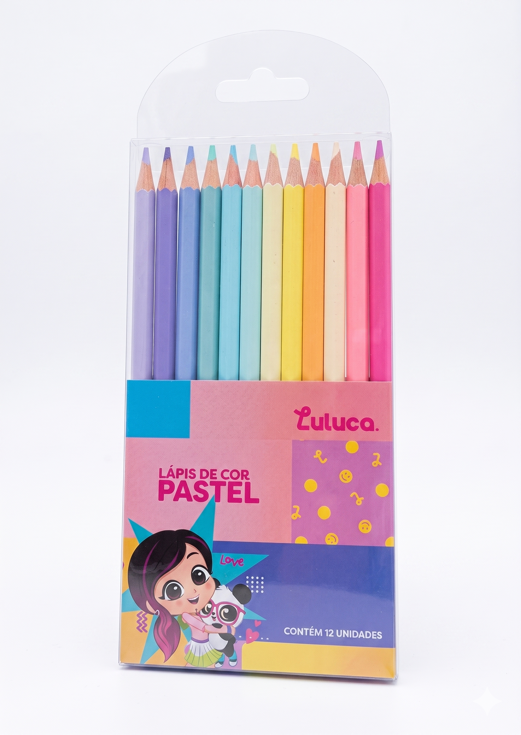 LAPIS COR PASTEL 12 CORES LULUCA SKYpaper 36595