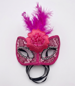 MASCARA CARNAVAL COM PLUMA MOD443