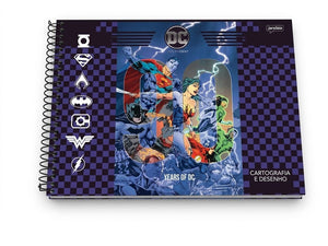 CADERNO DESENHO 1943 DC COMICS 80 FLS JANDAIA