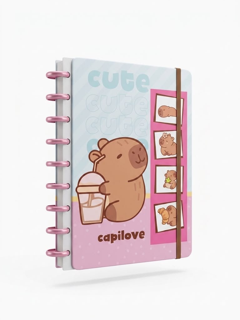 CADERNO DISCO COLEGIAL CAPIVARA 80 FLS SKYPAPER CP2001