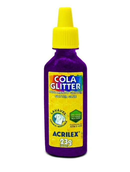 COLA COLORIDA GLITTER 23G ACRILEX UND 2900