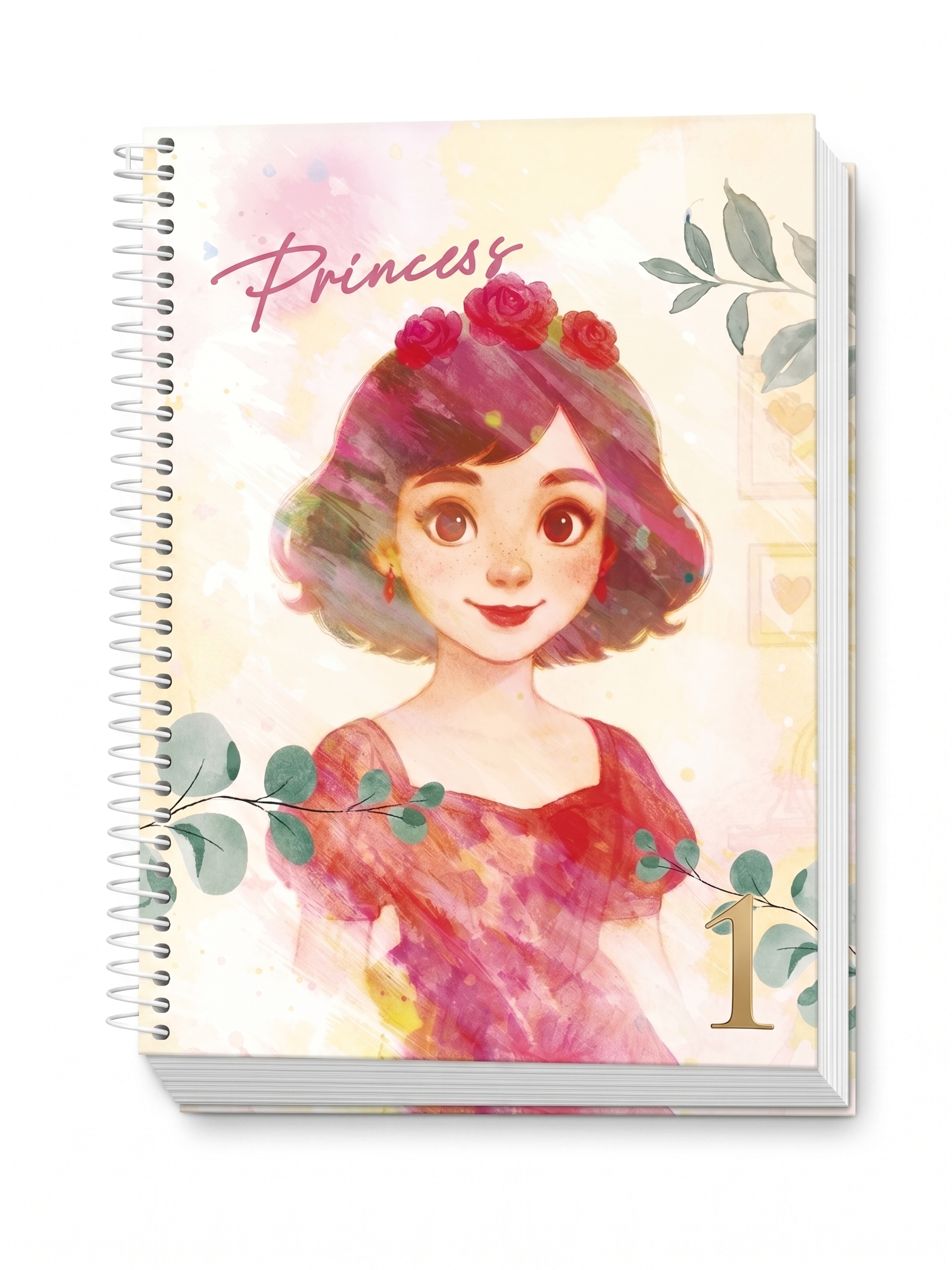 CADERNO 1M ESPIRAL PRINCESS 80 FLS JANDAIA