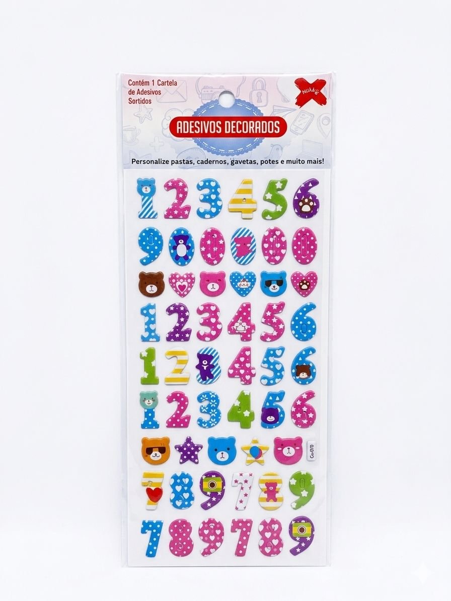 CARTELA ADESIVOS 3D PRINCESA KIDS MAKE MAIS
