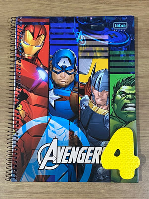 CADERNO 1M ESPIRAL AVENGERS TILIBRA 80 FLS