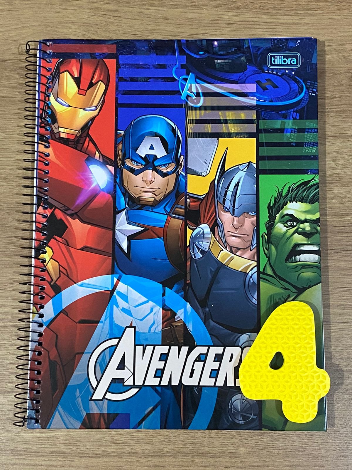 CADERNO 1M ESPIRAL AVENGERS TILIBRA 80 FLS