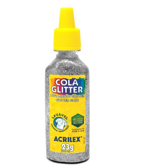 COLA COLORIDA GLITTER 23G ACRILEX UND 2900