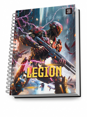 CADERNO 10M 6395 LEGION 160 FLS JANDAIA