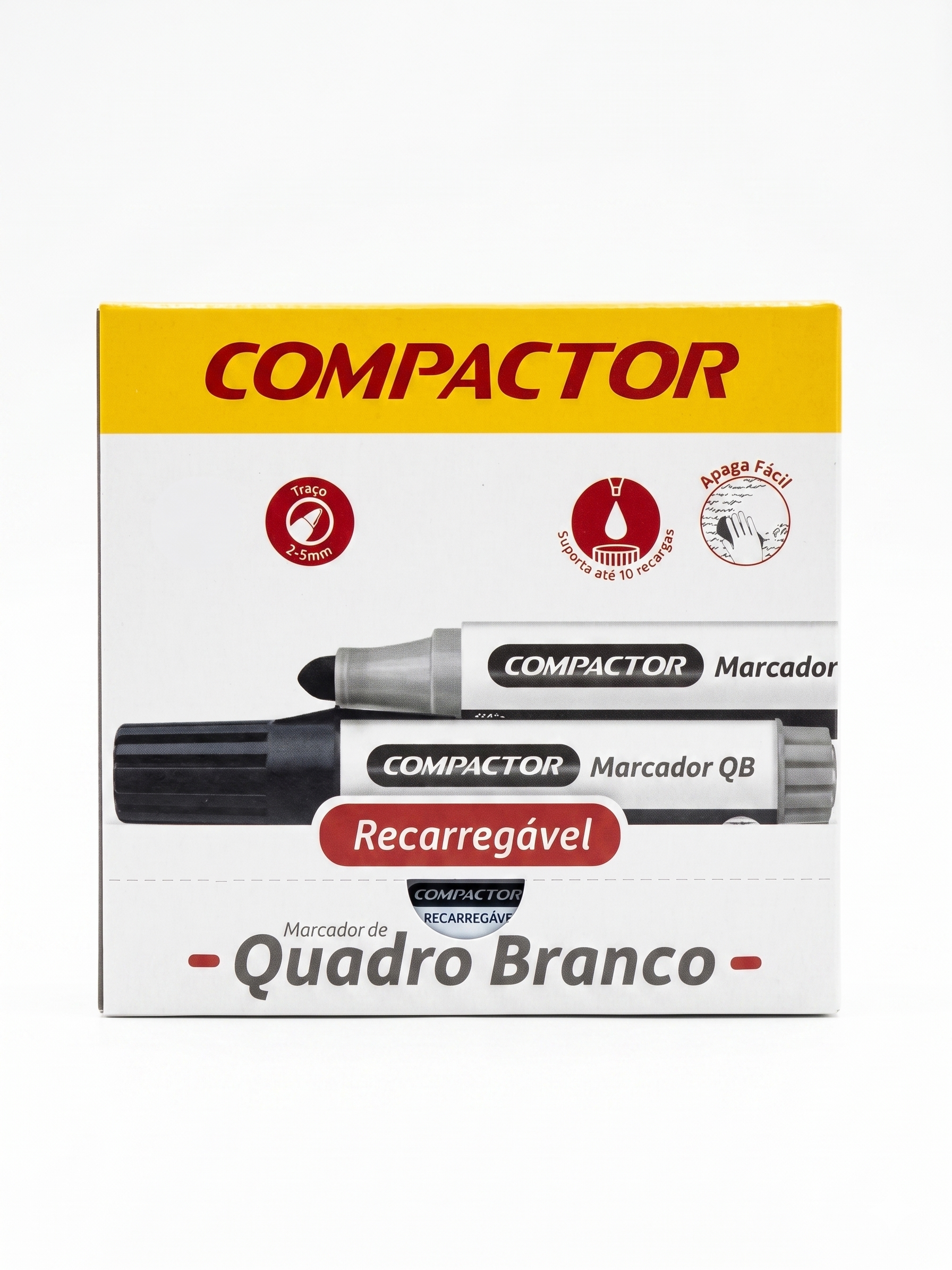 MARCADOR QUADRO BRANCO RECARREGAVEL COMPACTOR