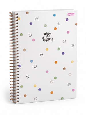 CADERNO 1M ESPIRAL LA CREME 80 FLS JANDAIA