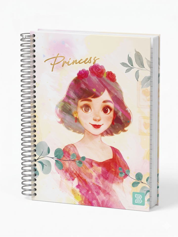 CADERNO 10M 9078 PRINCESS 160 FLS TILIBRA