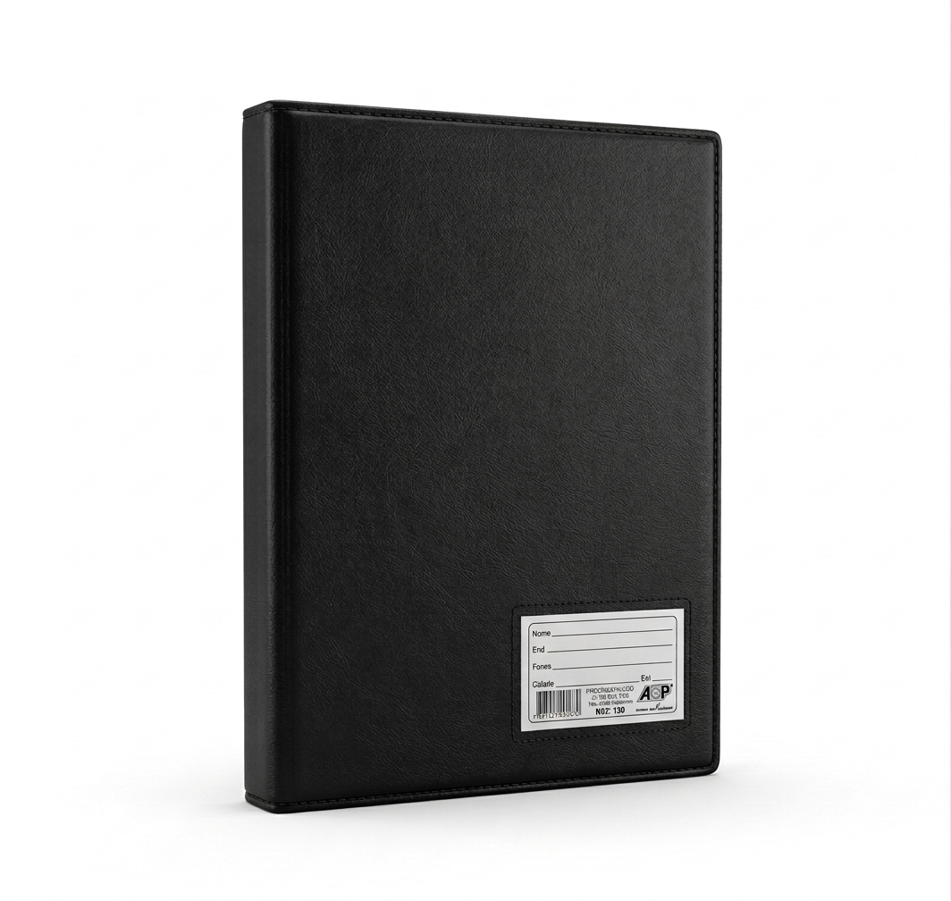 PASTA CATALOGO COM VISOR 100 FOLHAS