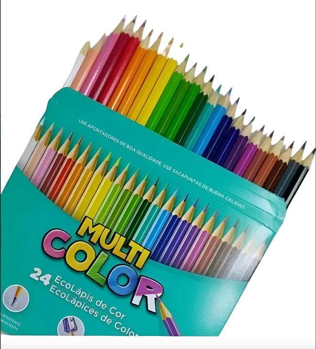 LAPIS COR MULTI COLOR MADEIRA 24 CORES