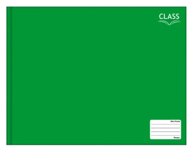 CADERNO MEIA PAUTA BROCHURA 96 FLS CLASS