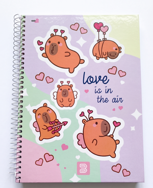 CADERNO 10M 2434 CAPY LOVERS 160 FLS JANDAIA