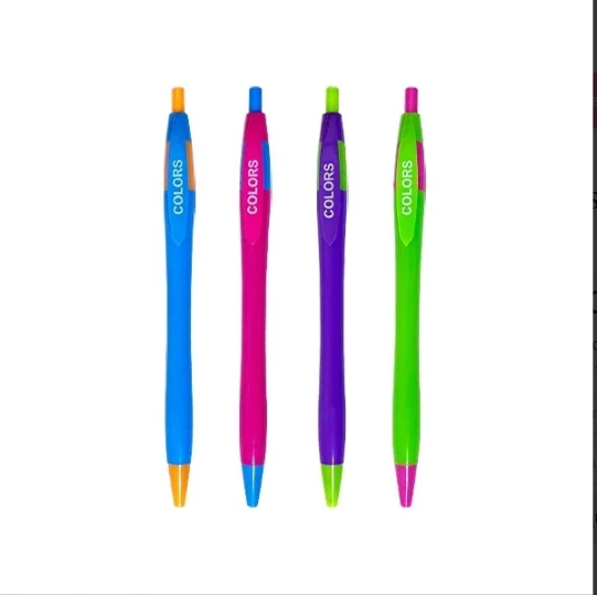 CANETA ESFEROGRAFICA 0.7MM COLORS RETRATIL LYKE