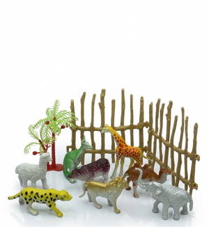 KIT ANIMAIS DA SELVA 11 PEÇAS COLUNA