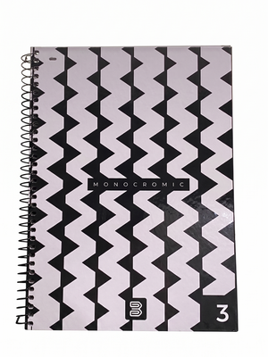 CADERNO 1M ESPIRAL MONOCROMIC 80 FLS JANDAIRA
