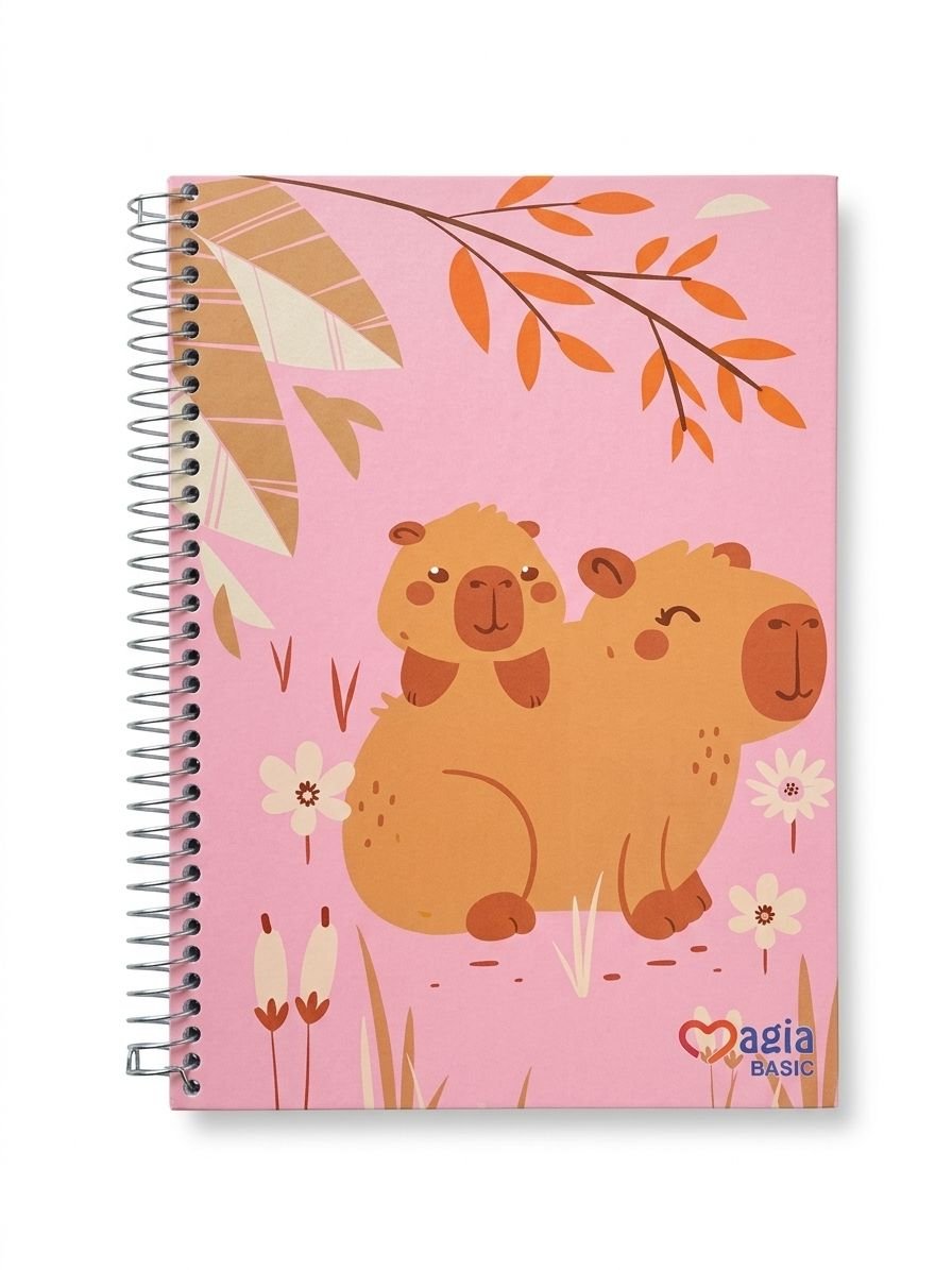 CADERNO UNIV 1M MAGIA BASIC CONFETTI 80 FLS 