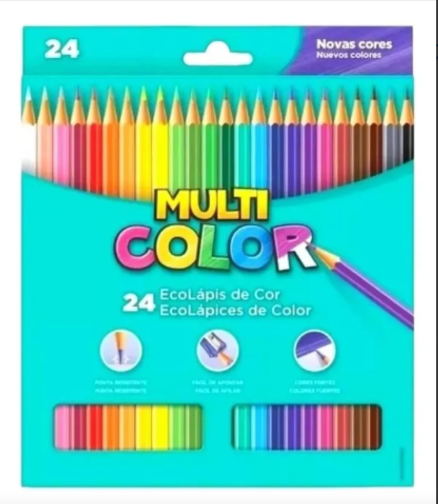 LAPIS COR MULTI COLOR MADEIRA 24 CORES