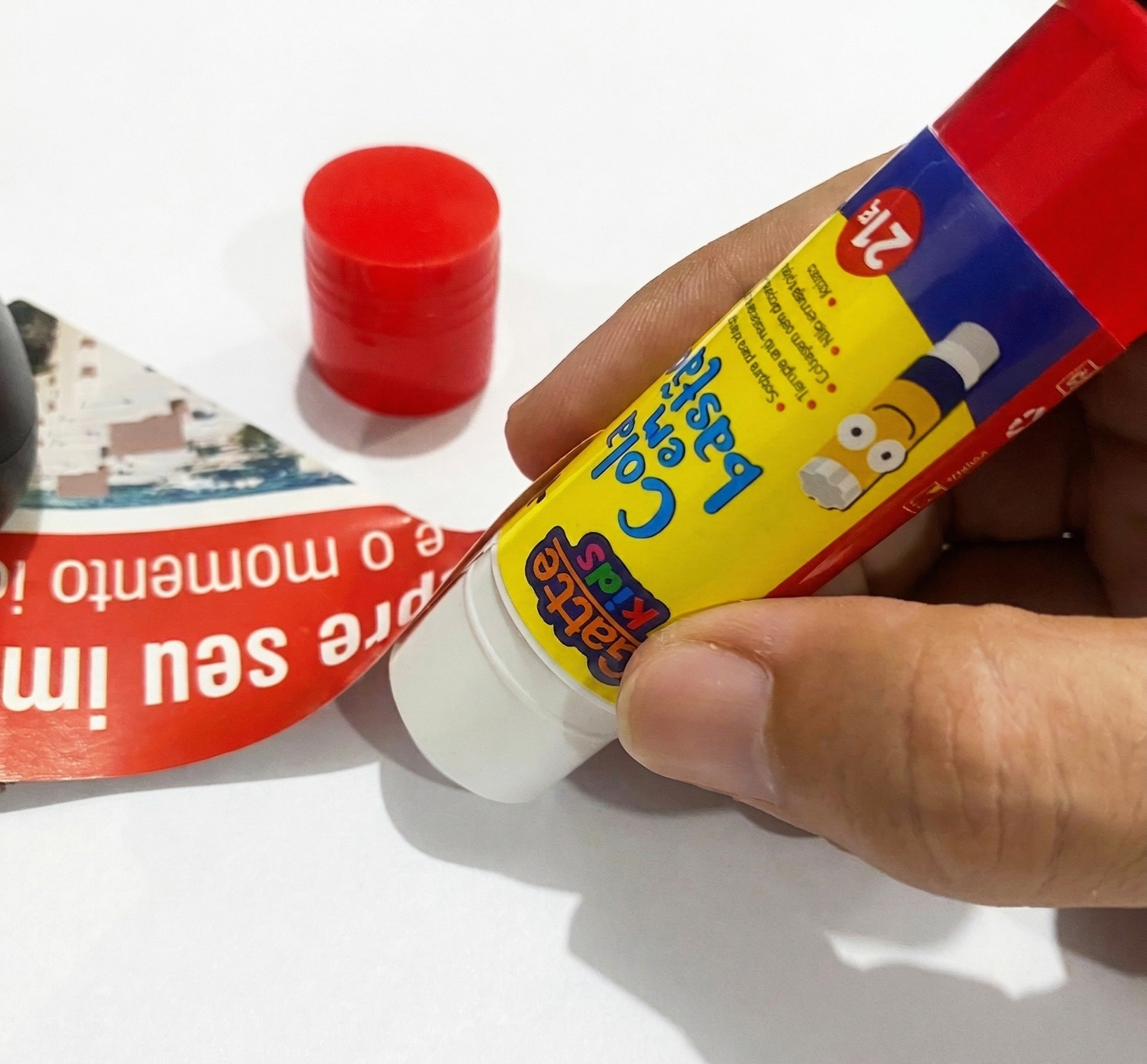 COLA BRANCA BASTAO PVA 21G GATTE KIDS 10102