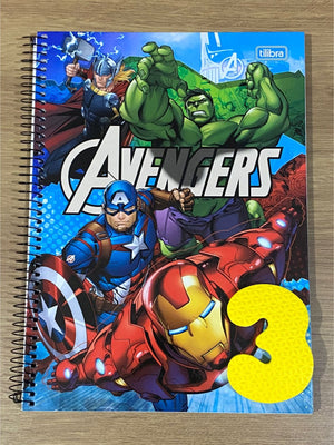 CADERNO 1M ESPIRAL AVENGERS TILIBRA 80 FLS