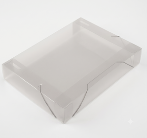 PASTA ABA ELASTICO OFICIO 335X245x55MM 5CM CRISTAL REF 1025
