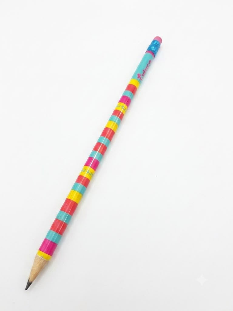 LAPIS GRAFITE REDONDO HB 2 COM BORRACHA LULUCA LU1201 SKYPAPER 