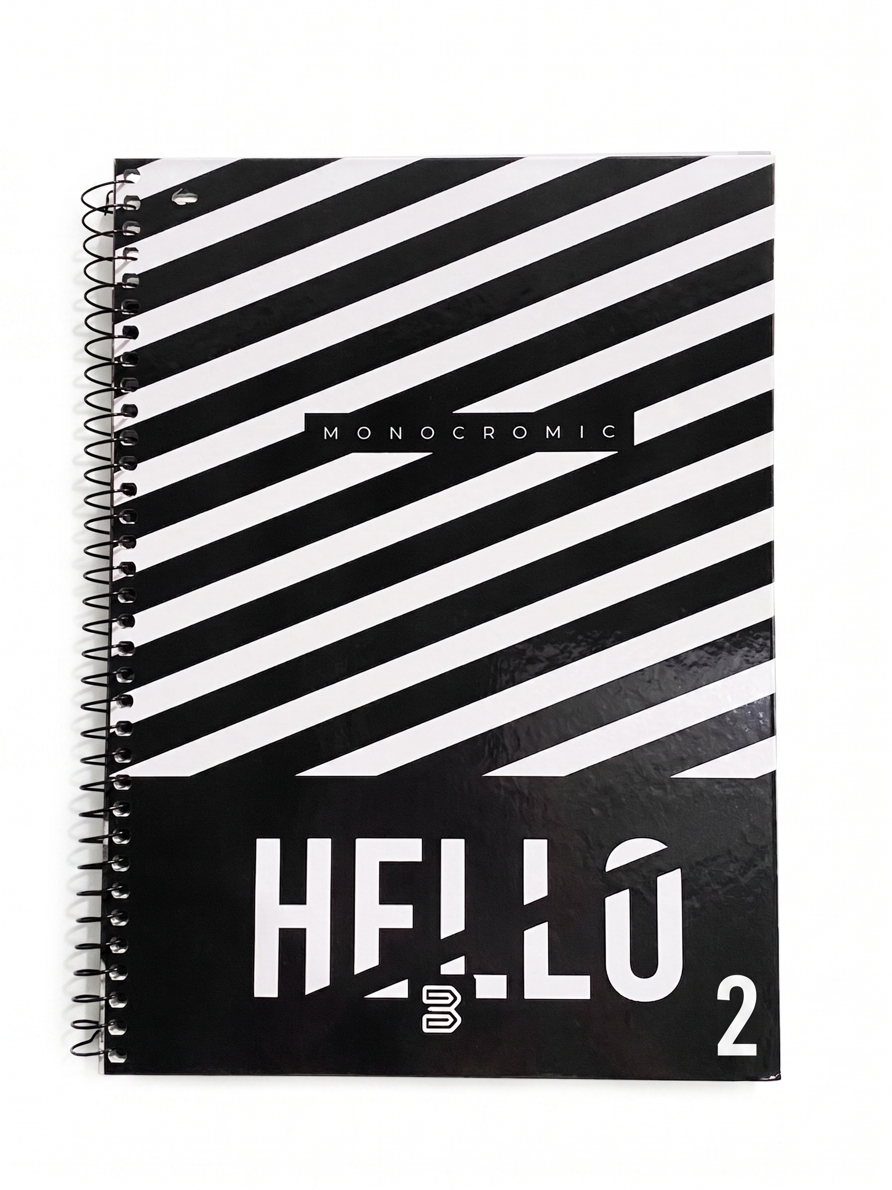 CADERNO 1M ESPIRAL MONOCROMIC 80 FLS JANDAIRA
