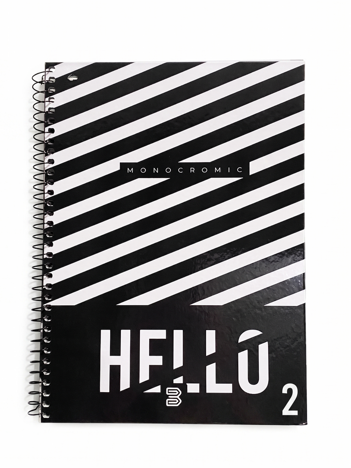CADERNO 1M ESPIRAL MONOCROMIC 80 FLS JANDAIRA