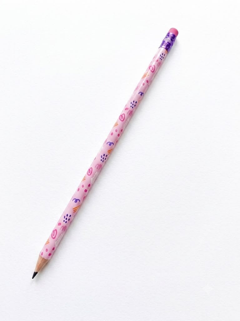 LAPIS GRAFITE REDONDO RESINA COM BORRACHA TEEN SK1208 SKYPAPER