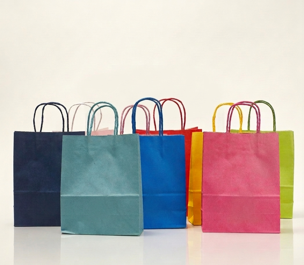 SACOLA PAPEL PARA PRESENTE CORES 