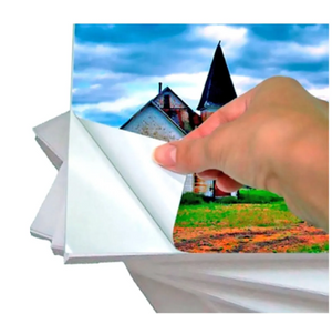 PAPEL FOTOGRAFICO A4 BRANCO BRILHO AUTO ADESIVO MASTERPRINT 130G 20FLS HORSE