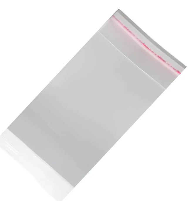 EMBALAGEM SACO 7,5X16CM TRANSPARENTE FECHO ADESIVO 50 UND 2512