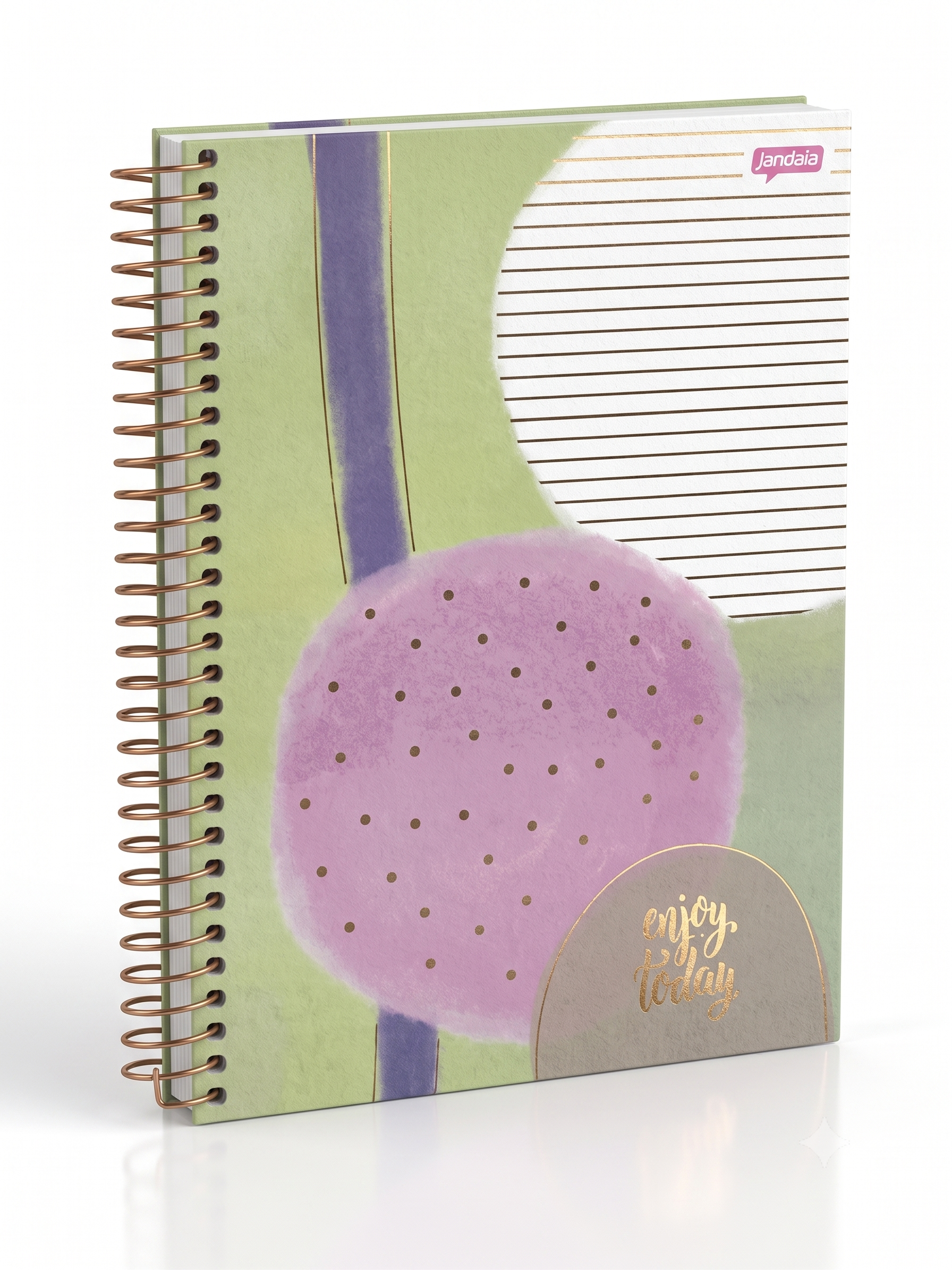 CADERNO 1M ESPIRAL LA CREME 80 FLS JANDAIA