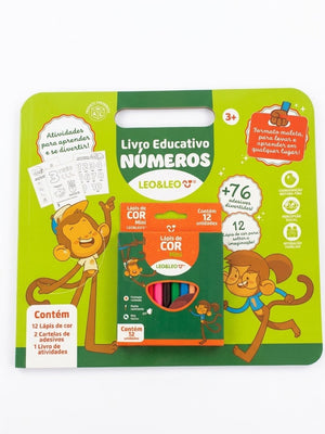 LIVRO COLORIR PEDAGOGICO NUMEROS LEO E LEO