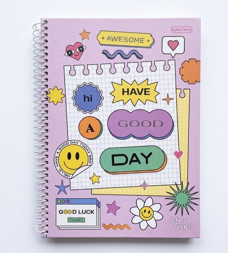 CADERNO 15 M PRINCESA LILLY TEN 300 FLS MALTHUS