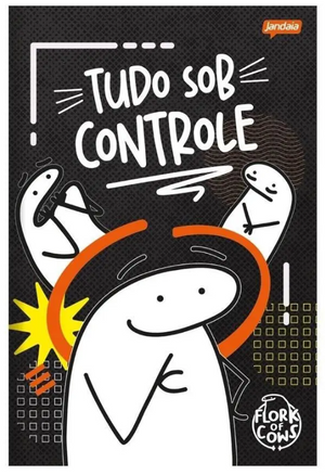 CADERNO BROCHURA PEQUENO FLORK COMPANY JANDAIA 80 FLS