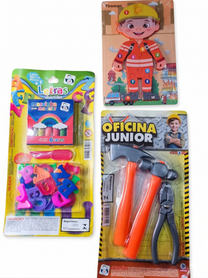 KIT BRINCANDO EM CASA MASCULINO